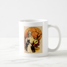 Reaper (Vintage Halloween Card) Coffee Mugs