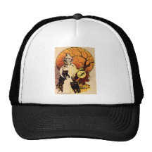 Reaper (Vintage Halloween Card) Trucker Hat