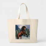 Rearing Chestnut Unicorn Canvas Bag