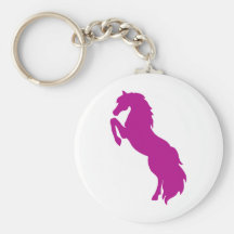 Rearing Horse in Grape Key Chains