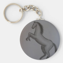 rearing horse keychain