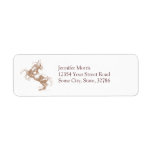 Rearing Horse Return Address Label