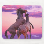 Rearing Stallions Mousepad