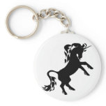 Rearing Unicorn Keychain