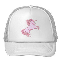 Rearing Unicorn Mesh Hats