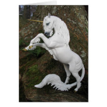 Rearing Unicorn Stallion Card