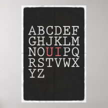 Réarrangez l'alphabet poster