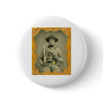Rebel Calvalryman Pin