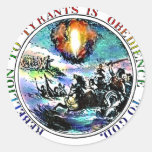 Rebellion to Tyrants is Obedience to God Round Stickers