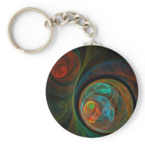 Rebirth Abstract Art Keychain