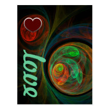 Rebirth Green Love Postcard