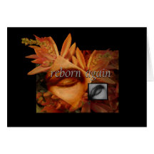 Reborn Again Woman Succulent Plant Greeting Card