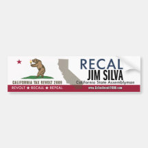 Recall Jim Silva Bumper Sticker