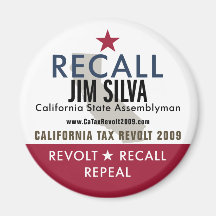 Recall Jim Silva Magnet
