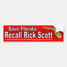 Recall Rick Scott Bumper Stickers