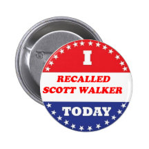 Recall Scott Walker Pins