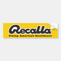 Recalla Fixin America Bumper Sticker