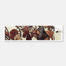 Recensement à Bethlehem, détail par Bruegel D. Ä.  Autocollant Pour Voiture