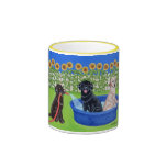 Réception au bord de la piscine drôle Labradors Tasses À Café