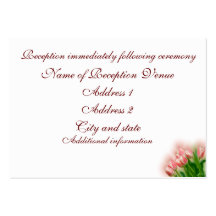 Reception Card Business Card