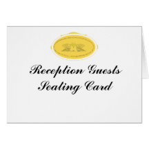 Reception Guests Seating Card