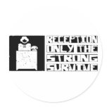Reception Survive Round Stickers