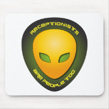 Receptionists Are People Too Mouse Mat