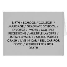 RECESSION CARD #1: The Life List