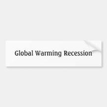Récession de réchauffement climatique adhésif pour voiture