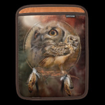 Receveur rêveur - douille d'iPad de hibou d'esprit housses ipad