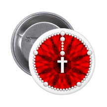 Receveur rouge de rêve de chapelet badges avec agrafe