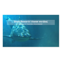 Recherche de marine de biologie de requin modèle de carte de visite