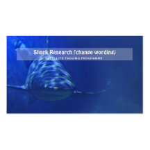 Recherche de marine de biologie de requin modèle de carte de visite