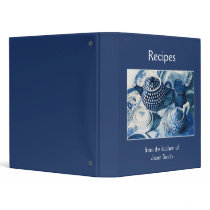Recipe Binder - Blue China DIshes Art