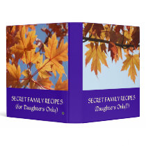 RECIPE BINDER Book SECRET FAMILY RECIPES