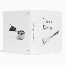 Recipe Binder, Watercolor Utensils