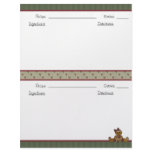 Recipe Book Stationery II letterhead