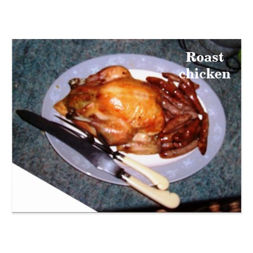 Recipe Card - Roast chicken Postcards