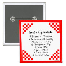 Recipe Equivalents Kitchen Helper Button