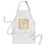 Recipe Equivalents Pastel Floral Apron