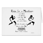 Recipe For a Marathoner Cards