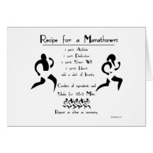 Recipe For a Marathoner Cards