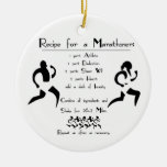 Recipe for a Marathoner Christmas Tree Ornaments