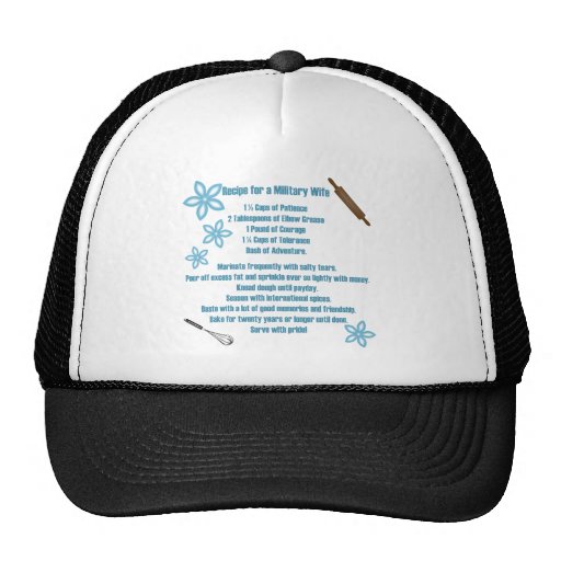 Recipe For A Military Wife Hat