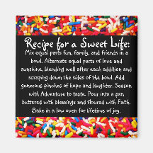 Recipe for a Sweet Life Magnet