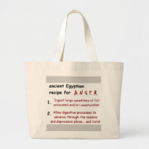 Recipe for ANGER Tote Canvas Bag