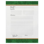 Recipe Page Family Christmas Cookbook Recipe