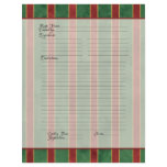Recipe Page Family Christmas Cookbook Recipe