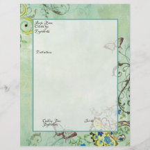 Recipe Page Family Heritage Cookbook Recipe Binder Flyer Design