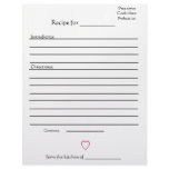 Recipe Pages for Combined Mothers Cookbooks